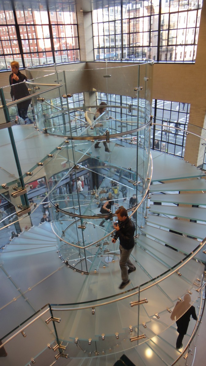 Glass Staircase at Apple Store